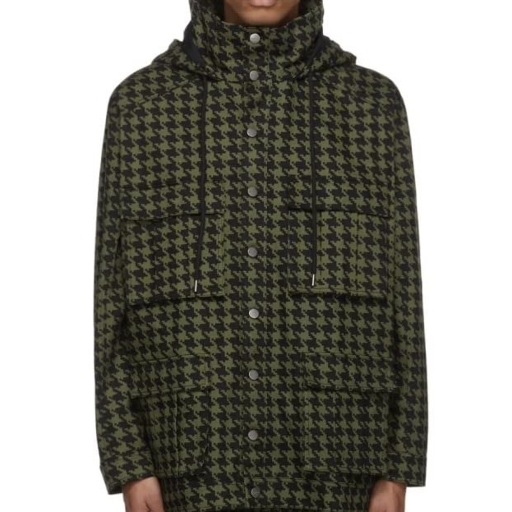 adidas X IVY PARK MEN’S TWILL HEAVYWEIGHT JACKET, WILD PINE/BLACK - Picture 4 of 8